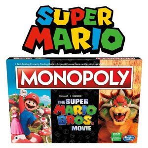 NEW Monopoly Super Mario Movie Edition Board Game Nintendo Bowser CHRISTMAS GIFT
